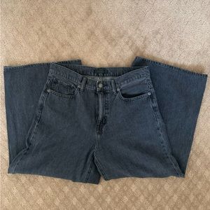 Uniqlo wide leg cropped jeans